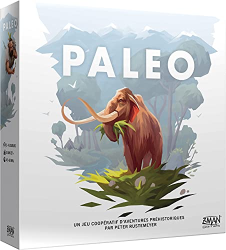 Z-Man Games – Paelo – Gesellschaftsspiel für Kinder ab 10 Jahren – 2 bis 4 Spieler – 40 bis 60 Minuten – Tauchen Sie ein in ein prähistorisches Universum und überleben Sie wie unsere Vorfahren – auf von Asmodee