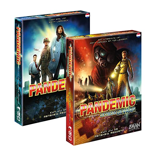 Z-Man Games - Pandemic + Pandemic Extreme Gefahr NL (On The Brink) - Bundle - Kooperatives Spiel für die ganze Familie - Deutsch von Asmodee