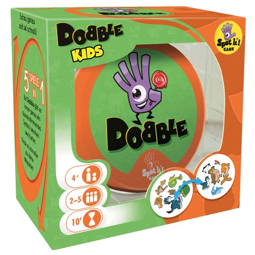 Asmodee | Zygomatic | Dobble Kids | Kinderspiel | Kartenspiel | 2-5 Spieler | Ab 4+ Jahren | 10 Minuten | Deutsch von Zygomatic