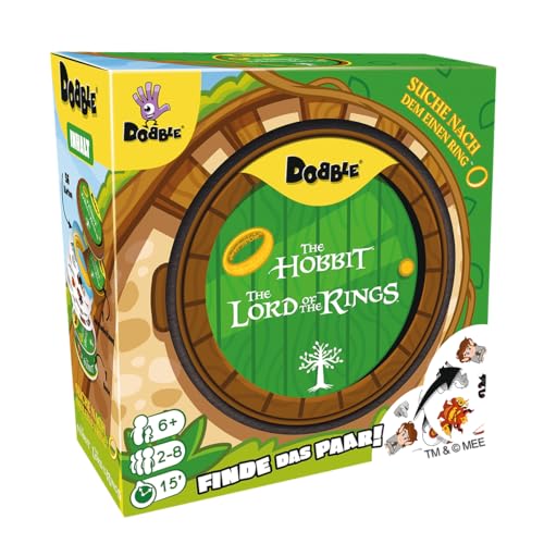 asmodee, Dobble Der Herr der Ringe, Familienspiel, 2-8 Spieler, 6+ Jahre, 15 Minuten, Deutsch asmodee, Dobble Der Herr der Ringe, Familienspiel, 2-8 Spieler, 6+ Jahre, 15 Minuten, Deutsch von Asmodee