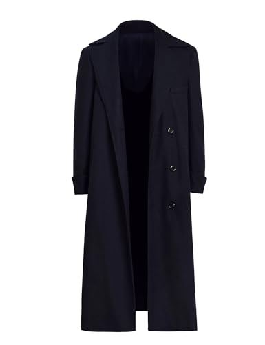 Asnoxuzi Erwachsene 14th Doctor Cosplay Kostüm Mens Fourteenth Doctor David Tennant Cosplay Mantel (Coat, X-Small) von Asnoxuzi