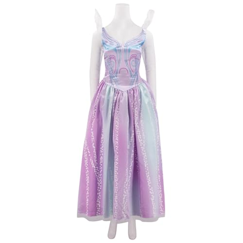 Asnoxuzi Glinda Kostüm Damen Glinda Cosplay Kleid Damen Gute Hexe Glinda Cosplay Outfit (Purple, Large) von Asnoxuzi