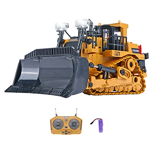 Asslye RC Crawler Heavy Bulldozer 1/24 Truck 9CH 2.4G Radio Controlled Cars Toys von Asslye