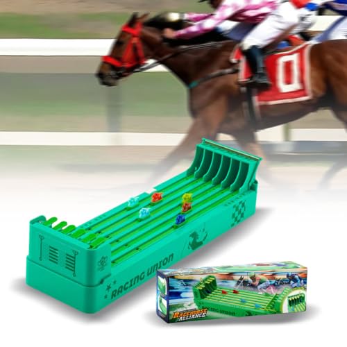 Pferderennen Gesellschaftsspiele Elektrisch - Horse Racing Game, Familienspiele Brettspiele Partyspiele für Kinder und Erwachsene 35cm X 11cm X 8,5cm von Asslye