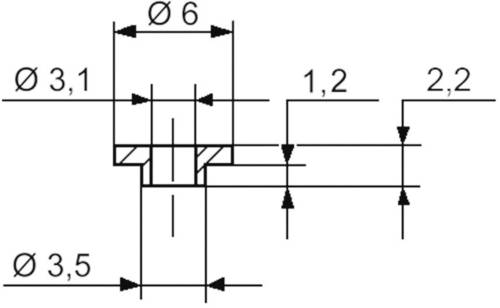 Assmann WSW V5359 Isolierbuchse Außen-Durchmesser: 6 mm, 3.5mm Innen-Durchmesser: 3.1mm von Assmann WSW