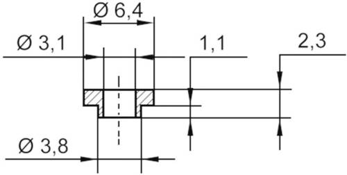 Assmann WSW V5731 Isolierbuchse Außen-Durchmesser: 6.4 mm, 3.8mm Innen-Durchmesser: 3.1mm von Assmann WSW