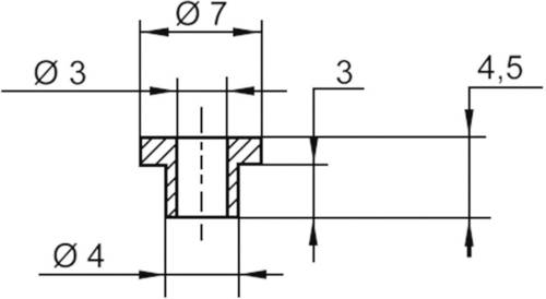 Assmann WSW V5815 Isolierbuchse Außen-Durchmesser: 7 mm, 4mm Innen-Durchmesser: 3mm von Assmann WSW