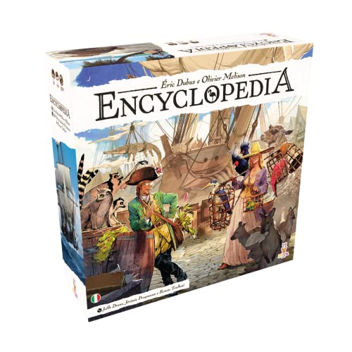 Asmodee 8212 Darwin Enzyklopädie-Brettspiel, 2-4 Spieler, ab 14 Jahren, italienische Ausgabe von Asmodee