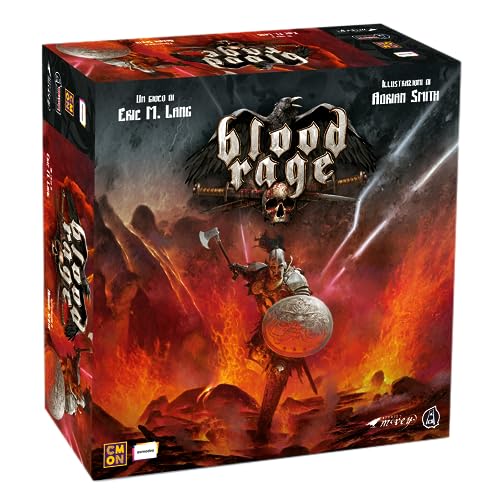 Asmodee - Blood Rage - Brettspiel, 2-4 Spieler, ab 14 Jahren, italienische Ausgabe von Asmodee