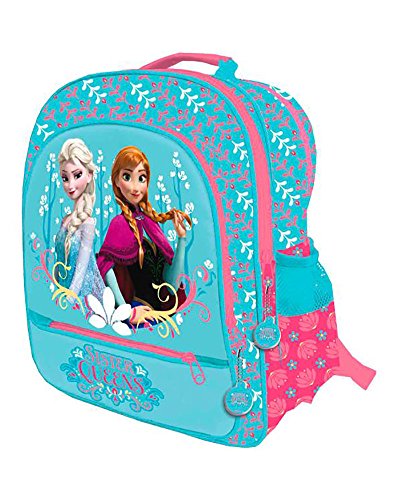 Astro Europa Disney Rucksack mit 4 Reißverschlüssen/Wagen 41 x 34 x 18,5 cm. Froz, Farbe Blau (8422535881633) von Astro Europa