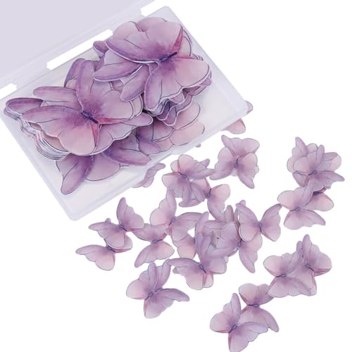 3D Schmetterling Cupcake Topper Kuchen Toppers Essbare Blüten Tortendeko Hochzeit Esspapier Tortendeko für Geburtstag Hochzeit Fee Party Schmetterling Wandaufkleber Abziehbild, 48pcs lila 3D Schmetterling Cupcake Topper Kuchen Toppers Essbare Blüten Tortendeko Hochzeit Esspapier Tortendeko für Geburtstag Hochzeit Fee Party Schmetterling Wandaufkleber Abziehbild, 48pcs lila von Asudaro