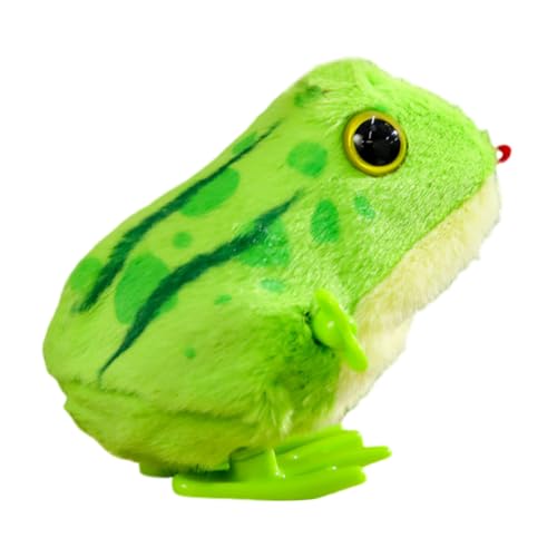 Asudaro 1/2/4 Stück Frosch Aufziehspielzeuge, Frosch Kuscheltier Weiches Spielzeug Frösche Lustige Uhrwerk Springender Frosch Frosch Spielzeug Set Kunststoff Uhrwerk Frosch Gehendes Spielzeug von Asudaro