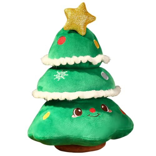 Asudaro 16CM Weihnachtsplüschtiere Weihnachts-Plüschtier Apfel/Weihnachtsbaum/Weihnachtshirsch/Weihnachtsmann/Schneemann Weihnachts-Plüschtier-Set Plüschtiere für Home Office Ornament von Asudaro