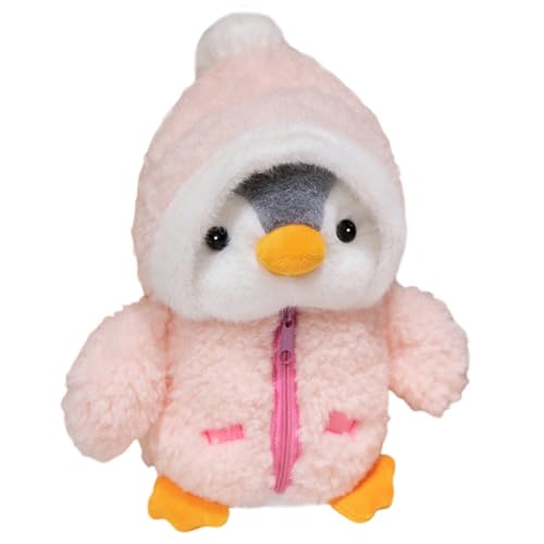 Asudaro 25cm Plüsch Pinguin,Pinguin-Plüschtier Abnehmbarer Hut Pinguin-Plüschpuppe Füllung Aus Pp-Baumwolle Tierspielzeug Plüschpinguin Begleiterpuppe Zuhause Schlafzimmer von Asudaro