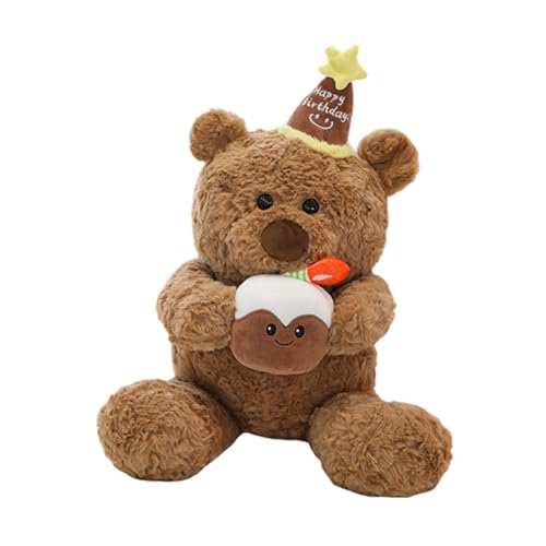 Asudaro 45cm/55cm/65cm Kuchenbär Weiche Pluschtiere, Kuchenbär Teddybär Puppe Plüschtier Kuchenbär Plüsch Bären Spielzeug Stofftierpuppe Plüschtier Waschbar Kuscheltier für Kinder von Asudaro