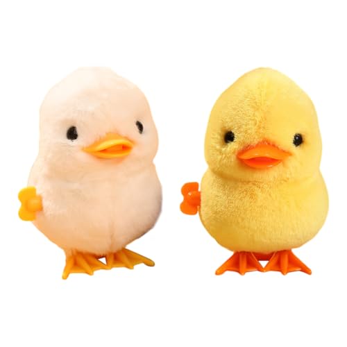 Asudaro 6cm x 8cm x 9cm Kinder Aufziehspielzeug, 1/2/6 Stücke Huhn Papagei Ente Spatz Aufziehspielzeug Niedliche Cartoon Soft Toy Weihnachten Aufziehspielzeug Ostern Aufziehspielzeug von Asudaro