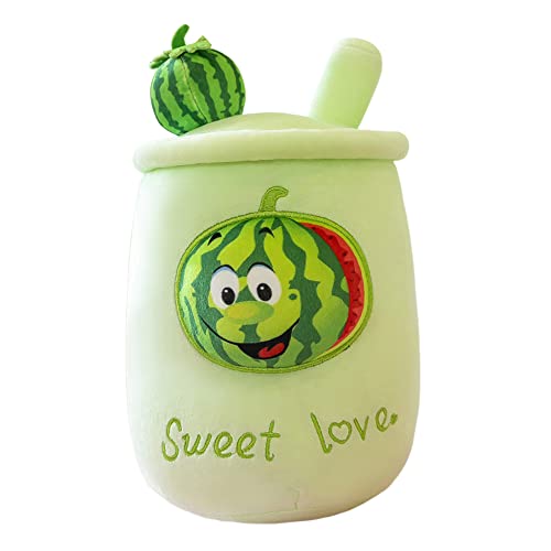 Asudaro Cartoon Bubble Tea Kuscheltier Tea Plushie Milchteetassen Plüschtier Obst Motive Umarmungskissen Kuscheltier Gefüllte Milchtee Weiche Plüschpuppen Teetasse Kissen PlüschSspielzeug 24cm von Asudaro