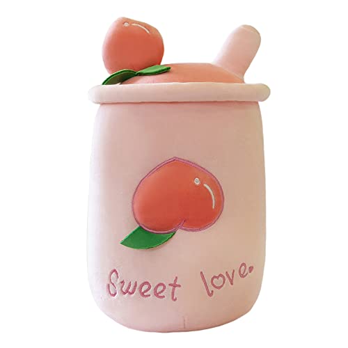 Asudaro Cartoon Bubble Tea Kuscheltier Tea Plushie Milchteetassen Plüschtier Obst Motive Umarmungskissen Kuscheltier Gefüllte Milchtee Weiche Plüschpuppen Teetasse Kissen PlüschSspielzeug 35cm von Asudaro