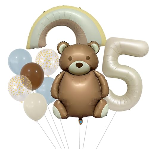 Asudaro Cartoon Geformte Luftballons Aluminium Film Teddy Finish für Geburtstag Typ 5 von Asudaro