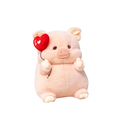 Asudaro Cartoon Kuscheltier für Kinder, Kawaii Schwein Plüschtier Plüschschwein Plüschtier Niedliches Kissen Plüschkissen Stofftier Schwein Puppe Rosa Pig Plüschfigur Weich Stoffpuppen 20 cm von Asudaro