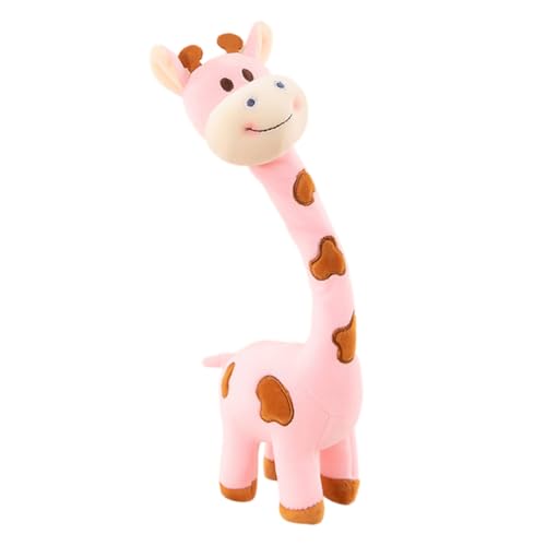 Asudaro Cartoon Plüschtier,Giraffenpuppe,Flauschiges Plüschtier,Kuscheltier Superweich,Plüschkissen Tier Spielzeug,Geschenke für Kuscheltierliebhaber,30cm(rosa) von Asudaro