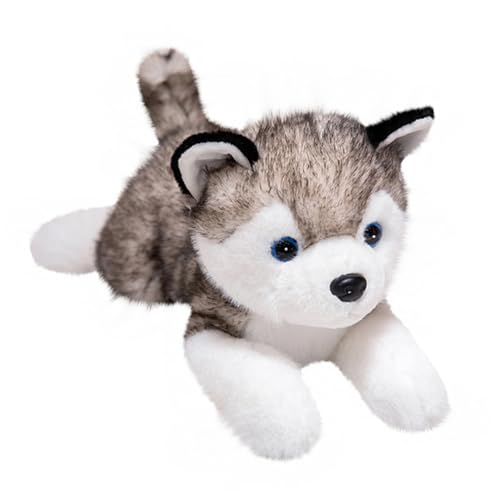 Asudaro Cartoon Plüschtier,Husky-Puppe,Flauschiges Plüschtier,Kuscheltier Superweich,Plüschkissen Tier Spielzeug,Geschenke für Kuscheltierliebhaber,30cm(grau) von Asudaro