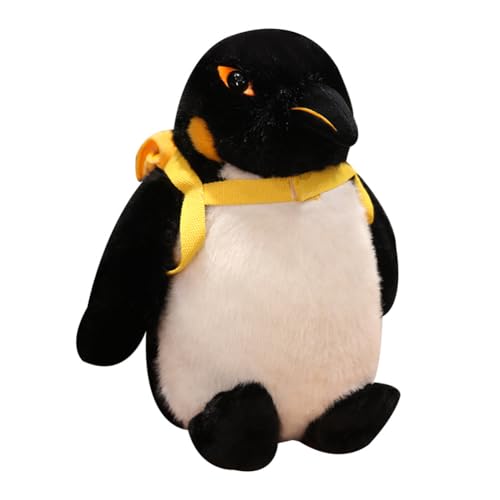 Asudaro Cartoon Plüschtier,Rucksack Pinguinpuppe,Flauschiges Plüschtier,Kuscheltier Superweich,Plüschkissen Tier Spielzeug,Geschenke für Kuscheltierliebhaber,45cm(Schwarz und Weiß) von Asudaro