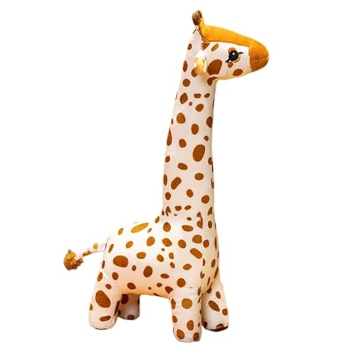 Asudaro Cartoon Plüschtier,Simulierte Giraffenpuppe,Flauschiges Plüschtier,Kuscheltier Superweich,Plüschkissen Tier Spielzeug,Geschenke für Kuscheltierliebhaber,40cm(braun) von Asudaro