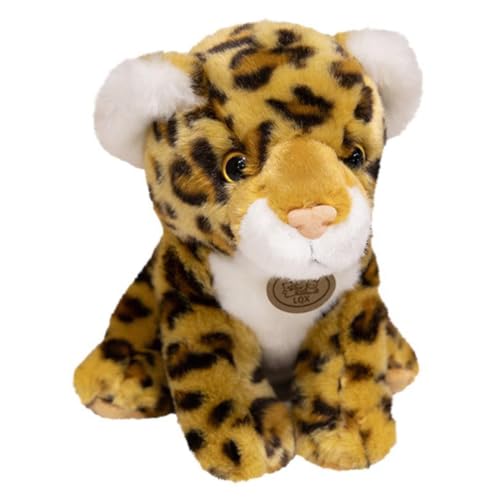 Asudaro Cartoon Plüschtier,Simulierte Leopardenpuppe,Flauschiges Plüschtier,Kuscheltier Superweich,Plüschkissen Tier Spielzeug,Geschenke für Kuscheltierliebhaber,20cm(braun) von Asudaro