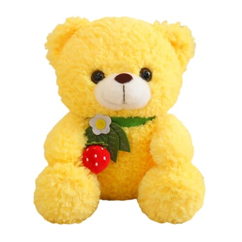 Asudaro Cartoon Teddybär Puppe Plüschtier Bär Cartoon Erdbeere Bär Teddybär, Plüsch-Bär Weihnachtsbär Gefülltes von Asudaro