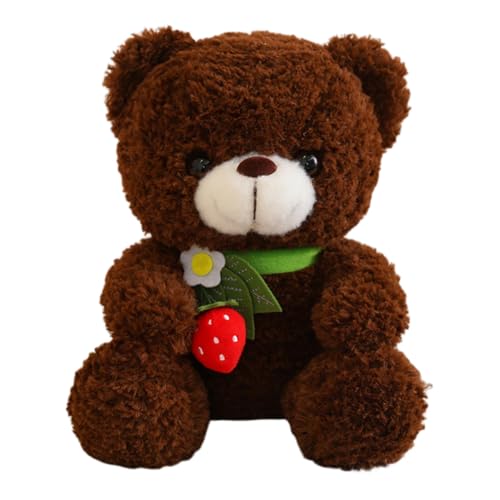 Asudaro Cartoon Teddybär Puppe Plüschtier Bär Cartoon Erdbeere Bär Teddybär, Plüsch-Bär Weihnachtsbär Gefülltes von Asudaro