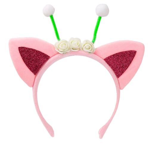 Asudaro Cute Katzenohren Haarband Katzenohren Stirnband Katzenohren Kopfschmuck Stirnband Karneval Maskerade Cosplay Niedlichen Plüsche Haar Clips von Asudaro