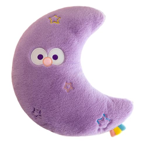 Asudaro Flauschiges Plüschtier,Mondkissen,Kuscheltier Superweich mit großen Glitzeraugen,Plüschkissen Tier Spielzeug,Stofftier,für Kinder Mädchen Jungen,65cm Mondkissen(Lila) von Asudaro