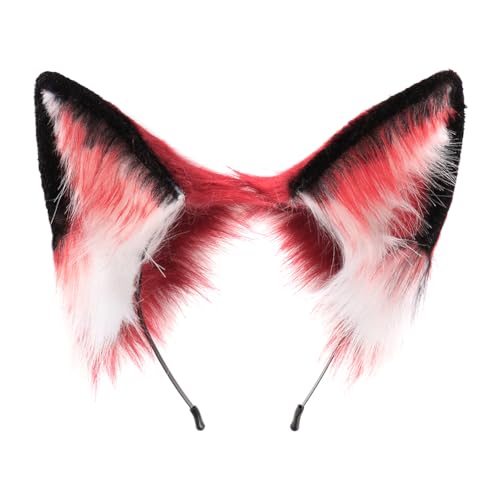 Asudaro Fox Cosplay Fuchsohren Cosplay Set Fuchs Ohren Tierohren Schwanz Set Handgefertigtes Fuchs Ohren Kopf Zubehör Fuchsohren Cosplay Kostüm Party Zubehör Weihnachtsfeier Rot-Schwarz Ohren Asudaro Fox Cosplay Fuchsohren Cosplay Set Fuchs Ohren Tierohren Schwanz Set Handgefertigtes Fuchs Ohren Kopf Zubehör Fuchsohren Cosplay Kostüm Party Zubehör Weihnachtsfeier Rot-Schwarz Ohren von Asudaro
