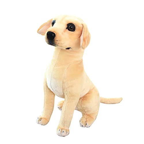 Asudaro Golden Retriever Kuscheltier Kuscheltier Hund Tiere Spielzeug Plüschtier Golden Retriever Braun Gefüllte Plüschkissen Tier Hund Realistische Stoffpuppe Dekokissen für Kinder Jungen Mädchen #A von Asudaro