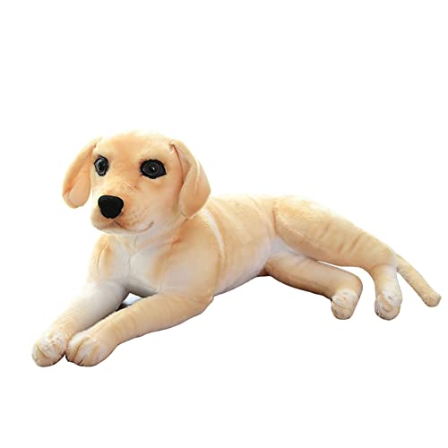 Asudaro Golden Retriever Kuscheltier Kuscheltier Hund Tiere Spielzeug Plüschtier Golden Retriever Braun Gefüllte Plüschkissen Tier Hund Realistische Stoffpuppe Dekokissen für Kinder Jungen Mädchen #B von Asudaro