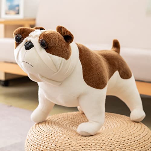 Asudaro Kuscheltier Hund Plüschtier Plüschhund Stehend 30-35cm Stofftier Kuschelhund Plüschtier Hund Wie Echt Gefüllte Jack Russell Terrier Welpe Chihuahua Bulldogge Plüsch Spielzeug für Kinder von Asudaro