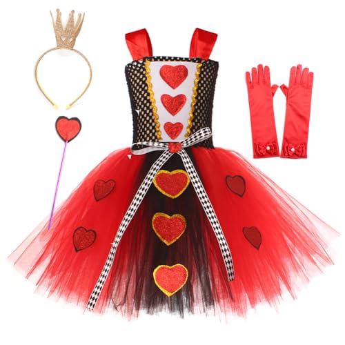 Asudaro Mädchen Cosplay Costume Ballkleid,Herzform Prinzessin Kostüm Kleid,Karneval Verkleidung Party Prinzessin Kleid,Kleid Karnival Cosplay Partykleid für Mädchen Hochzeit Geburtstag Feiertag(M) von Asudaro