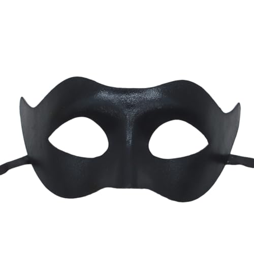 Asudaro Maskerade-Gesichtsmaske, 1/4/8 Stück, Halloween, randlos, schwarz, halbes Gesicht, Kunststoff, Fledermausaugen, Abdeckung, Heldenrollen-Gesichtsmaske für Cosplay Auftritt Maskerade Party von Asudaro