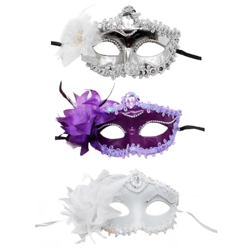 Asudaro Maskerade-Gesichtsmaske, 3/9 Stück, Halloween, randlos, schwarz, Halbmaske aus Kunststoff, Heldenrolle, Gesichtsschutzmaske für Männer Bälle Rollenspiele Cosplay Auftritt Maskerade Party von Asudaro