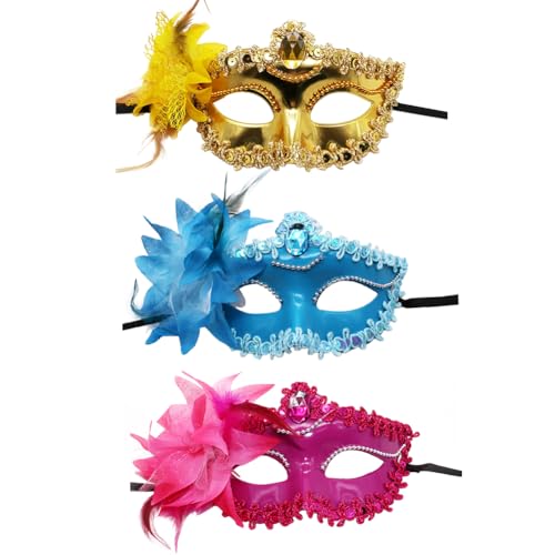 Asudaro Maskerade-Gesichtsmaske, 3/9 Stück, Halloween, randlos, schwarz, Halbmaske aus Kunststoff, Heldenrolle, Gesichtsschutzmaske für Männer Bälle Rollenspiele Cosplay Auftritt Maskerade Party von Asudaro