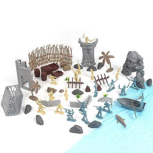 Asudaro Mittelalterlicher Soldat Modell Spielzeug, 71/120/136/250Pcs Ritter Spielzeug Spiel Modell Militär Mittelalterliche Soldat Figuren - Antike römische Soldaten Spielzeug - Modell für Kinder von Asudaro