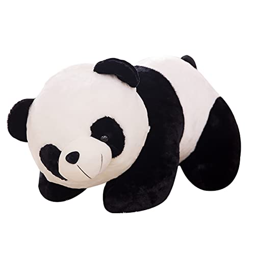 Asudaro Niedliches Panda Plüschtier Plüschspielzeug Schwarz Weiß Panda Bär Plüschkissen Weiches Süßes Panda Stofftier Kawaii Panda Kissen Wurfkissen Schlafkissen Geschenke für Kinder Mädchen Panda von Asudaro