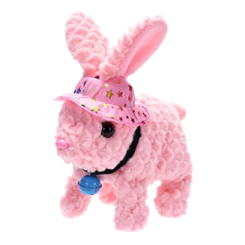 Asudaro Plüsch Elektrisches Kaninchen, 19cm x 8cm x 17cm Interaktive Plüschtiere Plüsch Elektrisches Kaninchen Osterhase Plüschtier Interaktives Kaninchen Spielzeug von Asudaro