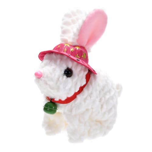 Asudaro Plüsch Elektrisches Kaninchen, 19cm x 8cm x 17cm Interaktive Plüschtiere Plüsch Elektrisches Kaninchen Osterhase Plüschtier Interaktives Kaninchen Spielzeug von Asudaro