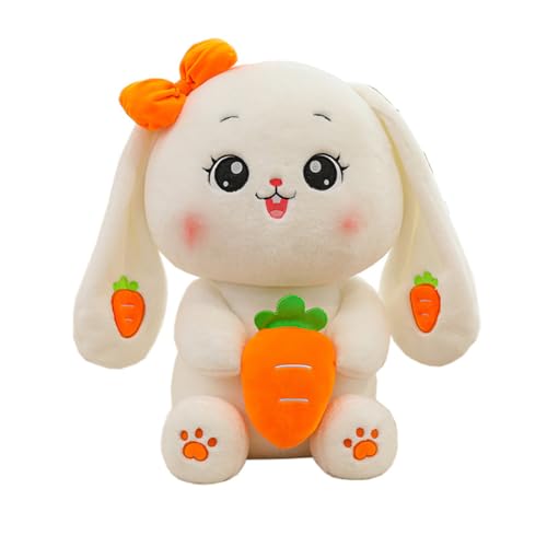 Asudaro Plüsch Fruchtkaninchen,35cm/55cm Karottenkaninchenpuppe/Erdbeerkaninchen-Puppe Plüschtiere Kuscheltier Hase Plüschtier für Schmusetierliebhaber Stofftier von Asudaro