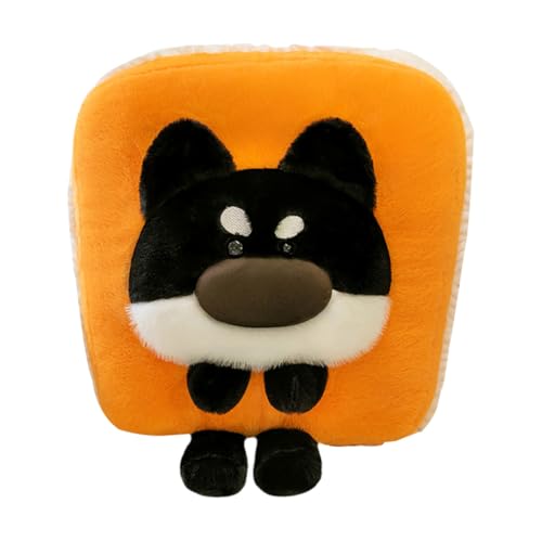 Asudaro Plüsch Shiba Inu, 45cmx40cm Plüschtier Shiba Inu Plüsch-Hundespielzeug Plüsch weiches Kissen Würfel Shiba Inu Süßes Hundekissen Shiba Inu Umarmungskissen Plüsch weich Kinder Kissen Spielzeug von Asudaro