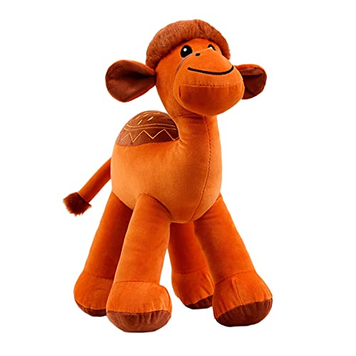 Asudaro Plüschtier für Kinder, Stofftier Kamel Plüsch Kinder Kuscheltier Weiches Kuschel Plüschtier Kuscheltier Kamele Trampeltier Kamel Puppe Kamel Figur Cartoon Soft Toy Animals Kuscheltier 25cm von Asudaro