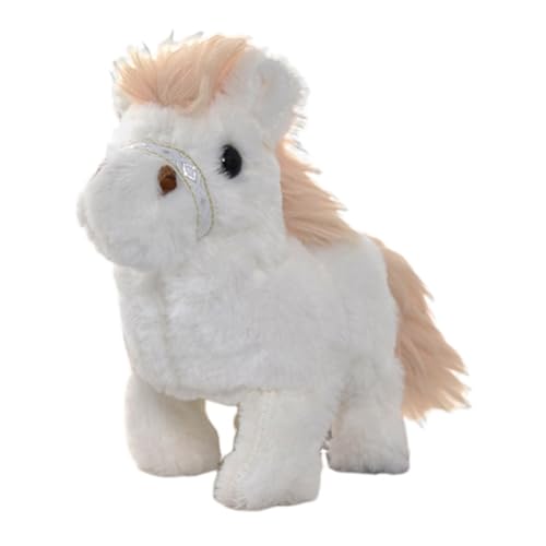 Asudaro Plush Interactive Realistic Stuffed Spielzeug Läuft und Bellt Horse Animal Electronic Toy with Walking Barking Talking- Gifts for Girls Boys for Kinder Birthday Geschenk für Kinder(Pferd) von Asudaro