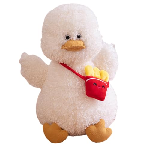 Asudaro Pommes Frites Küken Plüschtier, 25cm/40cm Kuscheltier Stofftier Kawaii Ente Plüsch Plüschtier Stofftier Huhn Waschbar Gelb Huhn Kuscheltier für Kinder Mädchen Jungen von Asudaro